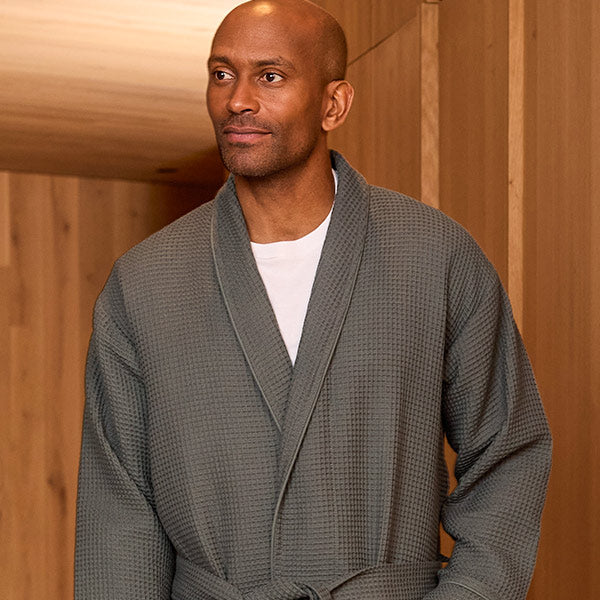 Men's Waffle Dressing Gowns | 100% Cotton Robes | Savile Row Company Men's Waffle Dressing Gowns | 100% Cotton Robes | Savile Row Company