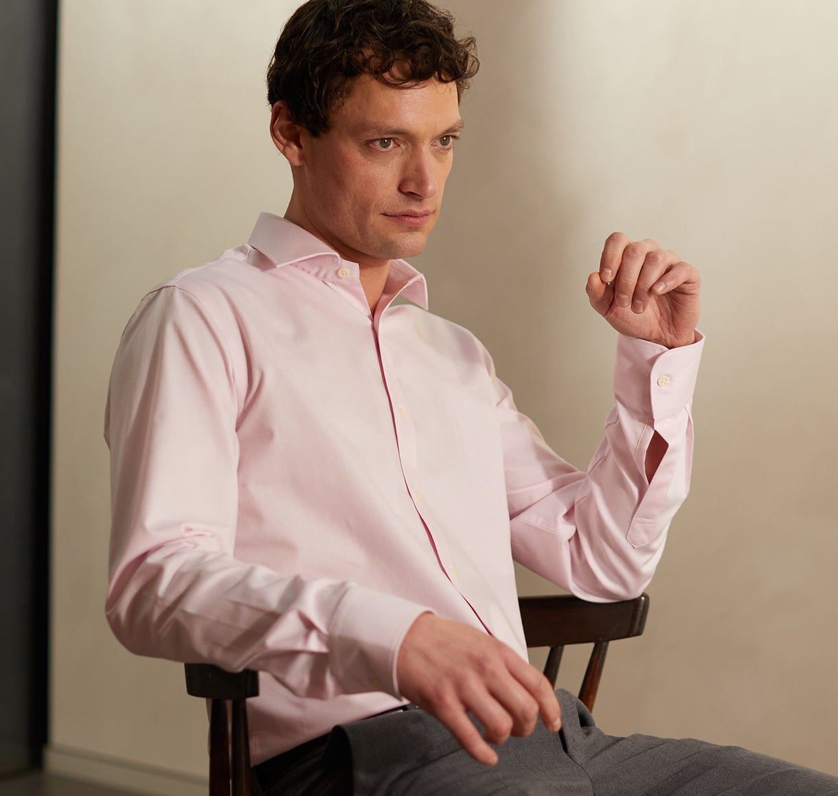 Pale pink formal shirt