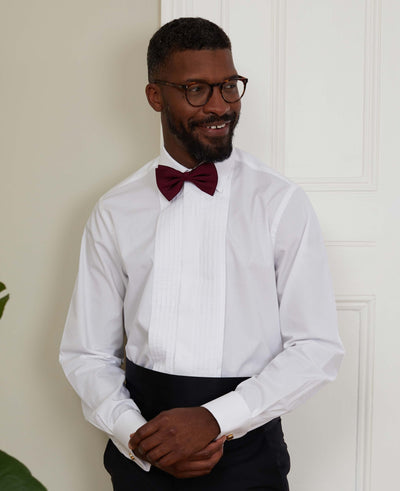 White dinner shirt
