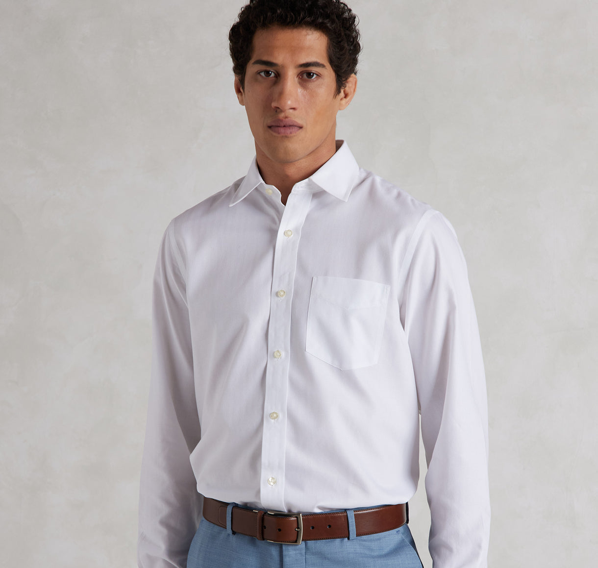 Men's smart white shirt