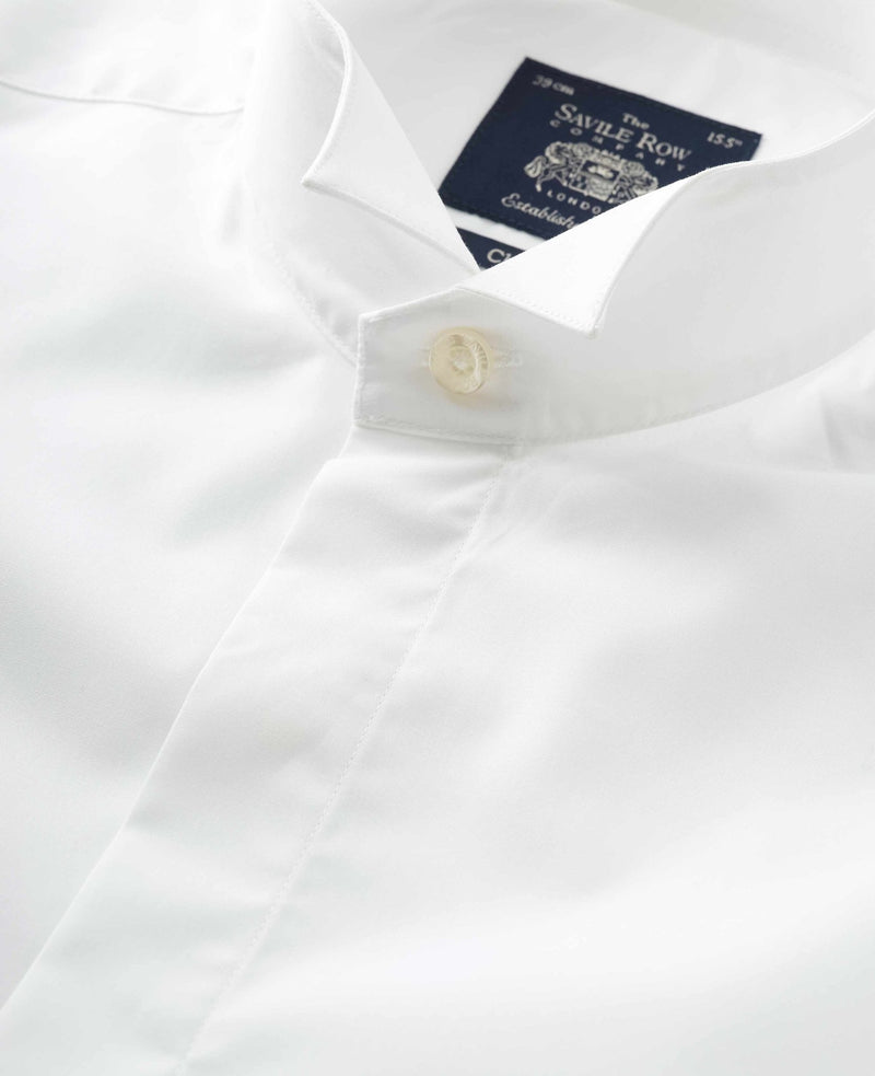 Close up wing collar shirt