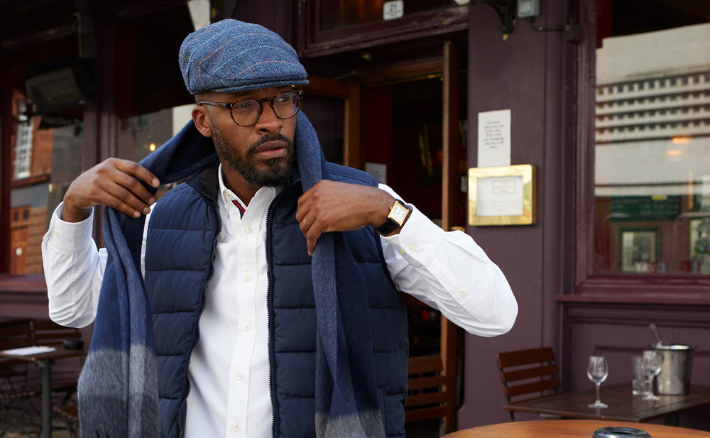 Men's smart-casual winter outfit