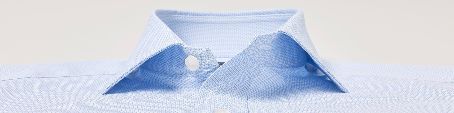 Formal shirt collar close up