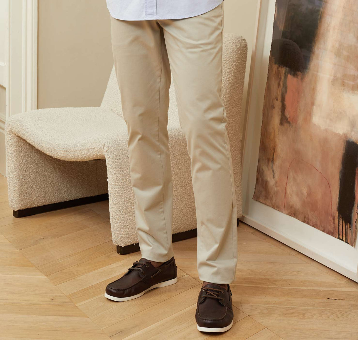 Mens cotton chinos
