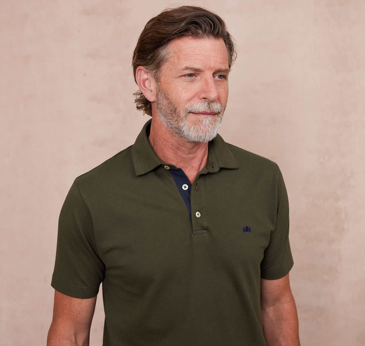 mens khaki polo