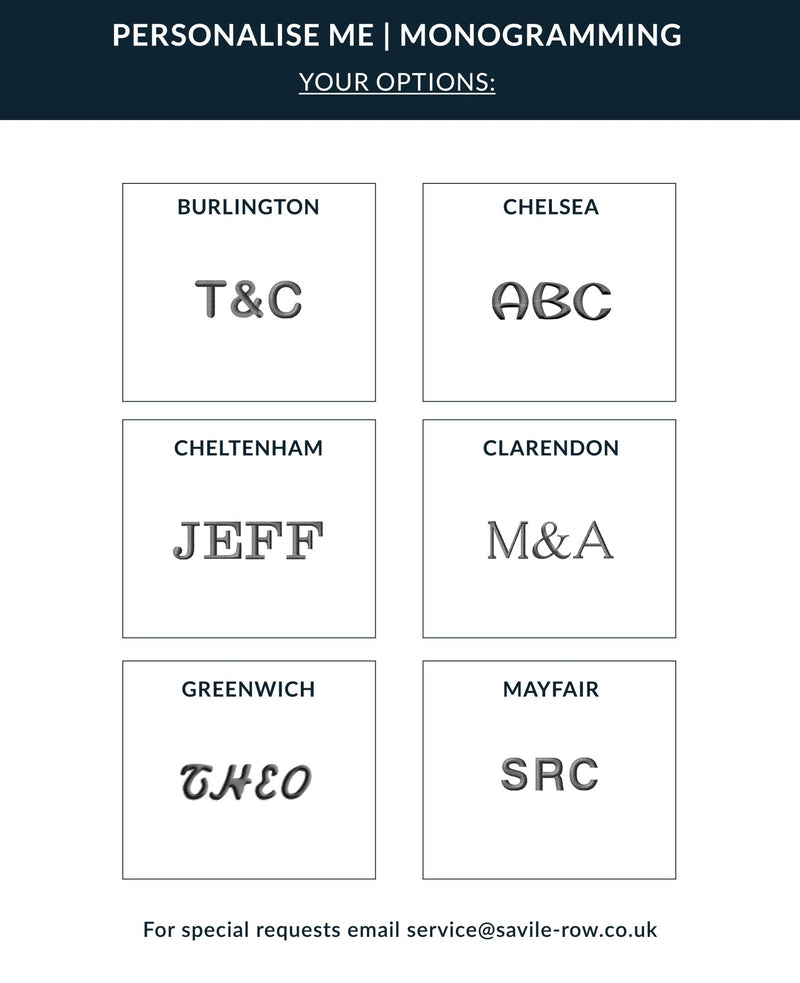 font options for monogramming your product