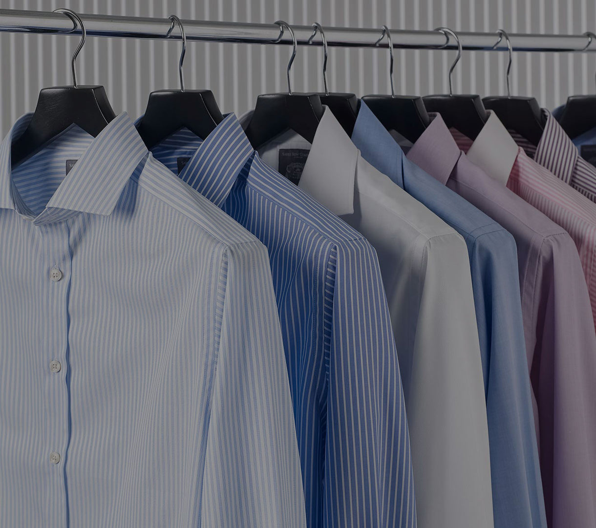 Shirts on hangers