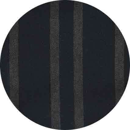 Black Grey Brushed Cotton Twill Striped Lounge Pants