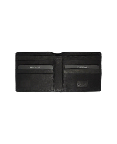 Black Leather Classic Billfold Wallet