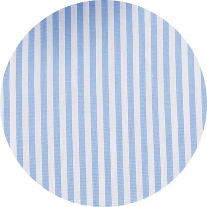 blue cotton bengal stripe classic fit smart casual shirt single cuff 5006pbl No Tie swatches