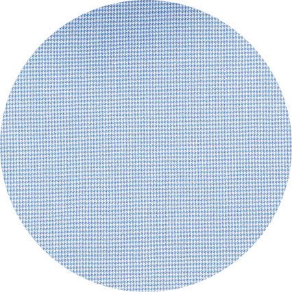 Men's Blue Cotton Check Slim Fit Winchester Formal Shirt With Double Cuff fabric swatch