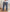 Men's Blue Cotton Paisley Lounge Pants model shots