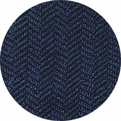Blue Cotton Rich Herringbone Three Pack Socks