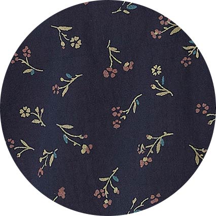 Men's Blue Stretch Cotton Classic Fit Floral Casual Shirt  fabric swatch
