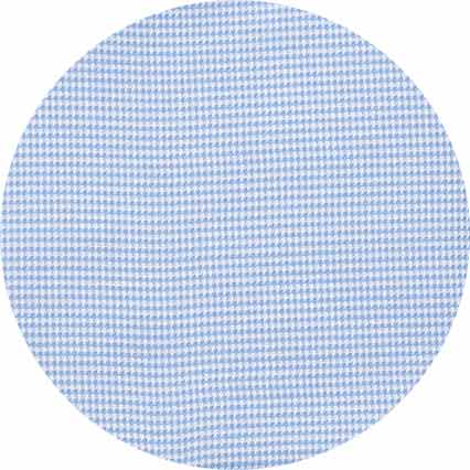 Men's Blue Textured Cotton Puppytooth Classic Fit Winchester Formal Shirt fabric swatch