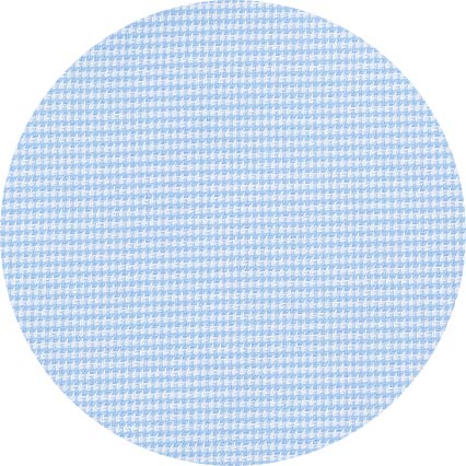 Blue Textured Cotton Puppytooth Slim Fit Winchester Formal Shirt - Double Cuff