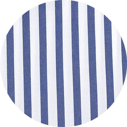 Blue White Cotton Striped Classic Fit Winchester Formal Shirt - Double Cuff