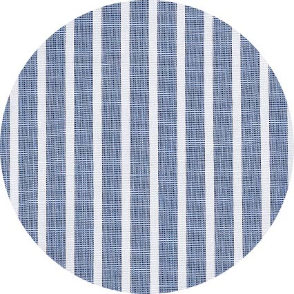 Blue White Cotton Striped Slim Fit Winchester Formal Shirt - Double Cuff