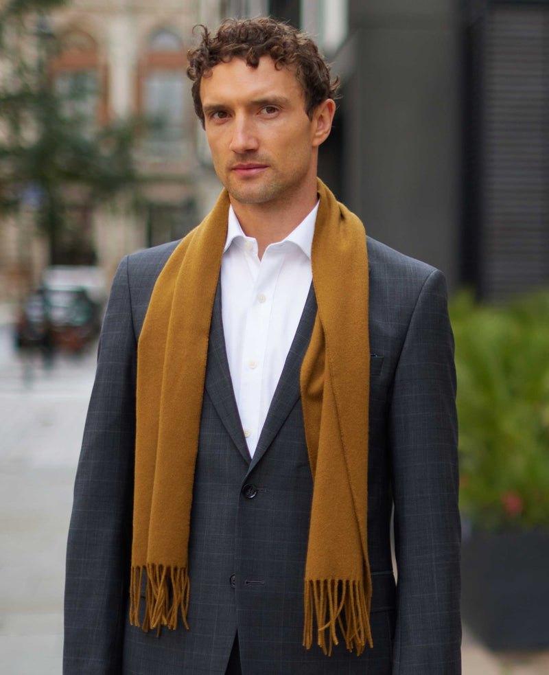 Camel Cashmere Scarf