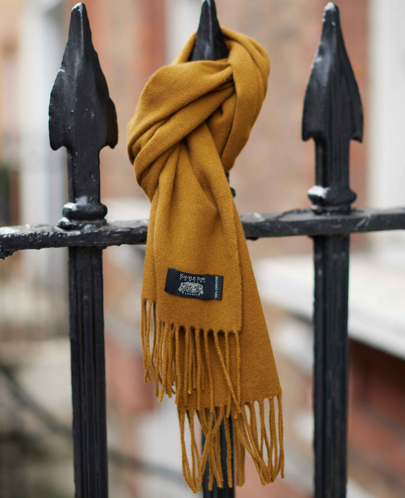 Camel Cashmere Scarf