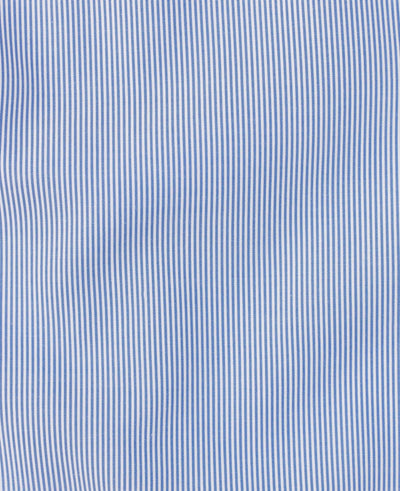 curtis navy fine bengal stripe made to measure shirt fabric detail
