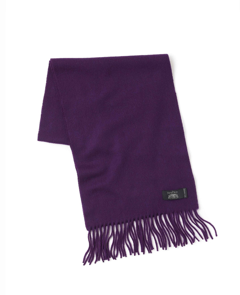 Men's Deep Purple Cashmere Scarf