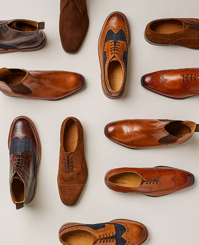Brown shoes selection