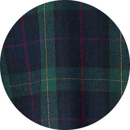 Green Brushed Cotton Twill Window Check Dressing Gown