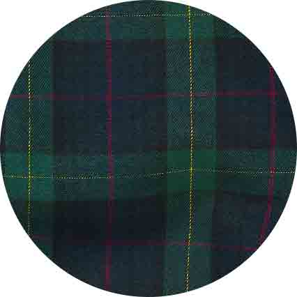 Green Brushed Cotton Twill Window Check Lounge Pants