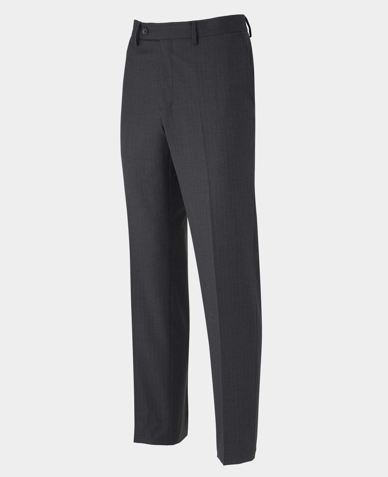 Men's Grey Wool Blend Chalk Stripe Suit Trousers mannequin
