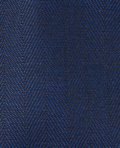 ivor navy herringbone made to measure shirt fabric detail