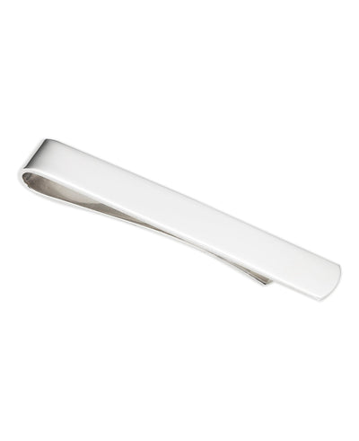 Mens silver tie clip