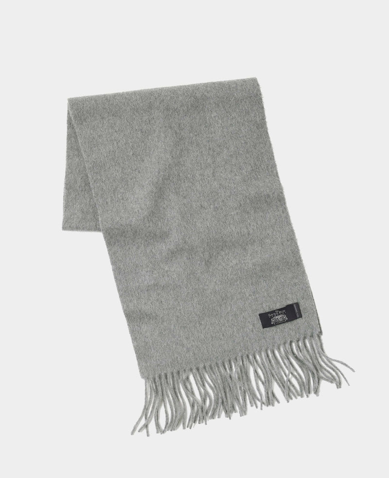 Men's Light Grey Marl Cashmere Scarf