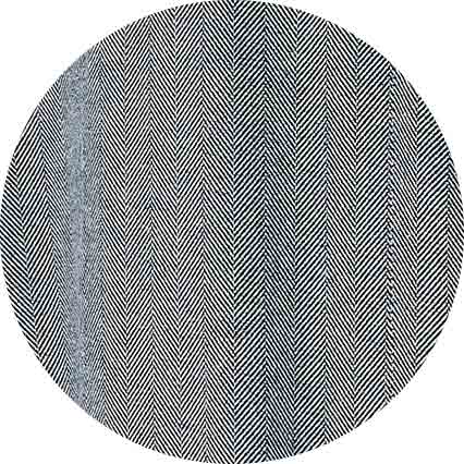 Navy Brushed Cotton Twill Herringbone Dressing Gown