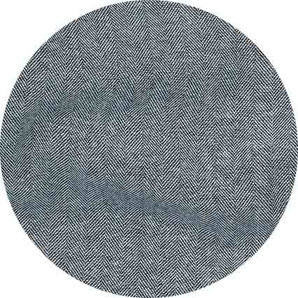 Navy Brushed Cotton Twill Herringbone Lounge Pants