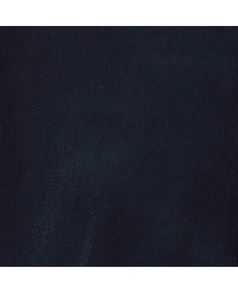 Navy Cotton Babycord Classic Fit Casual Shirt