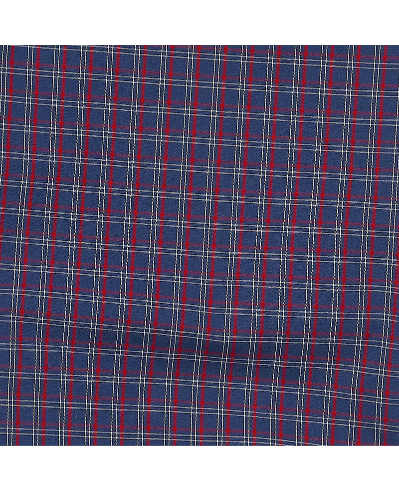 navy red check cotton lounge pants mlp1123nar fabric detail