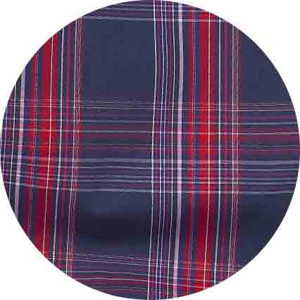 Navy Red Cotton Window Check Lounge Pants