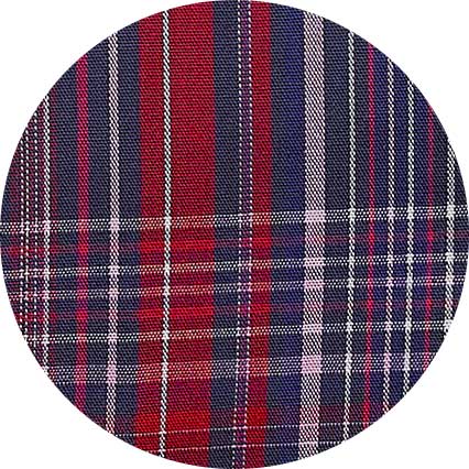 Navy Red Cotton Window Check Pyjamas