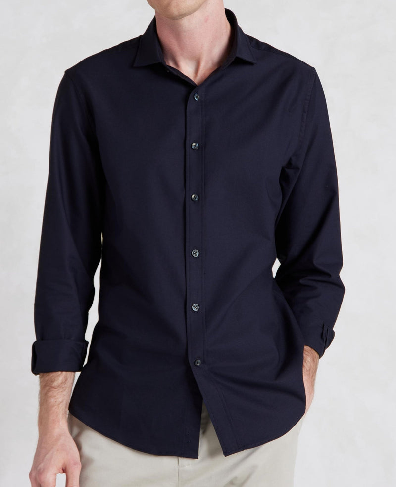 Navy Slim Fit Oxford Shirt