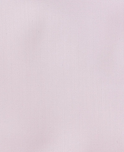 Oliver Pink Herringbone Made To Measure Shirt fabric detail