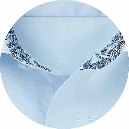pale blue cotton twill classic fit smart casual shirt single cuff 5007pbl swatches