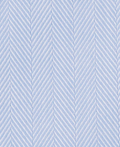 rafel pale blue herringbone made to measure shirt fabric detail