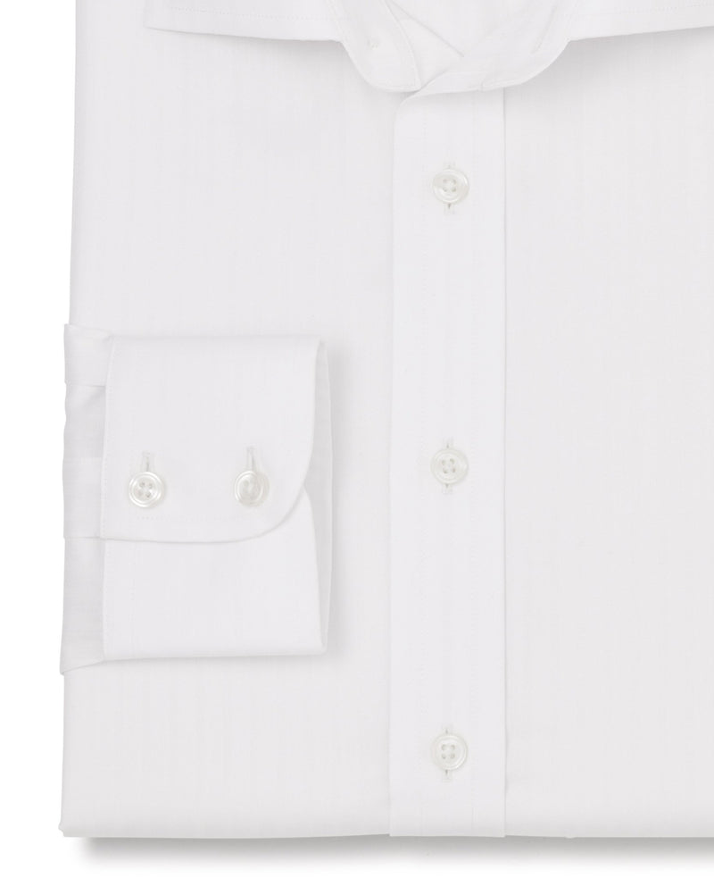 Robert White Satin Stripe Made To Measure Shirt Cuff Detail