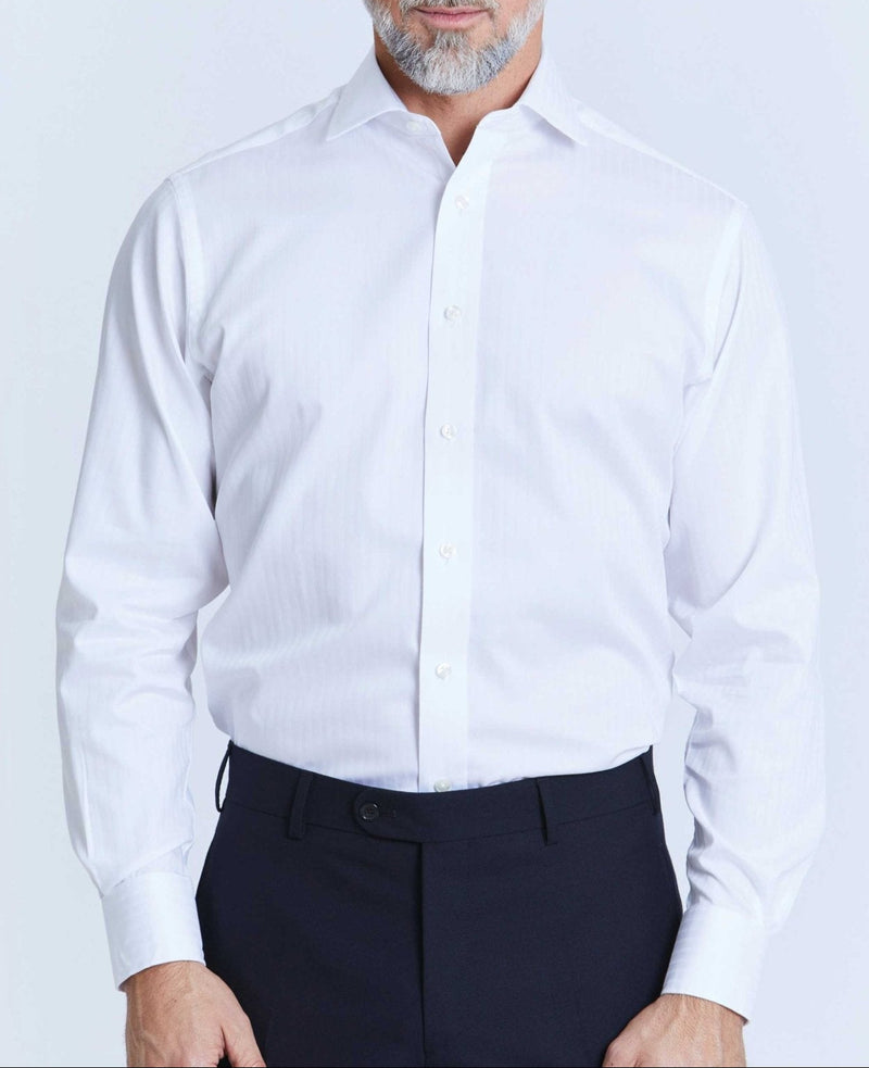 robert white satin stripe made to measure shirt model 1