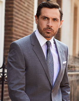 Grey suit for men