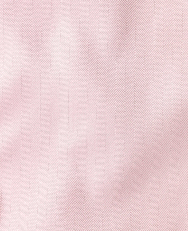 thomas pink herringbone stripe made to measure shirt fabric detail