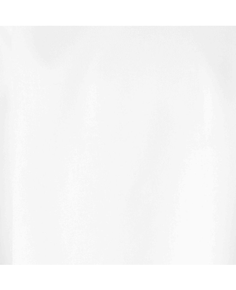 Men's White Cotton Twill Classic Fit Smart-Casual Shirt With Single Cuffs fabric detail