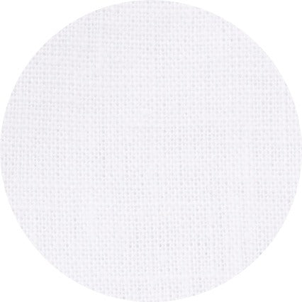 White Linen-Blend Classic Fit Short Sleeve Shirt