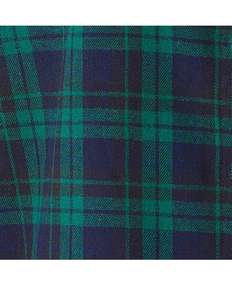 Women's Green Brushed Cotton Check Casual Shirt